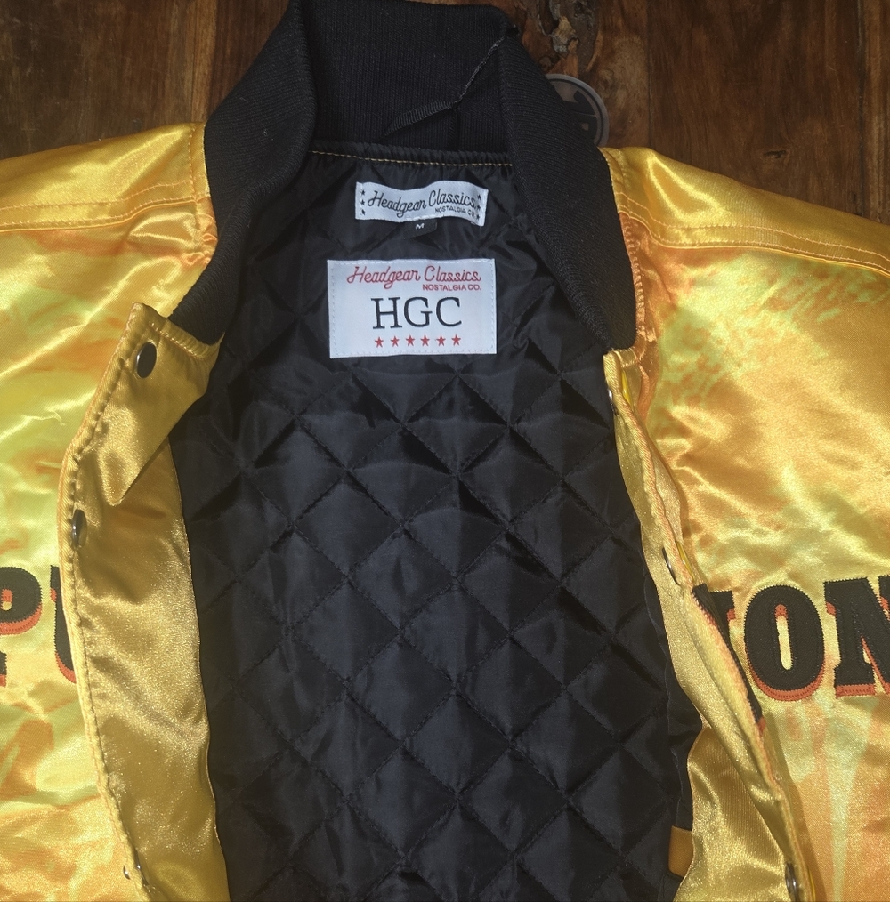 Pulp Fiction Yellow Satin Bomber Jacket - Picture 5 of 5